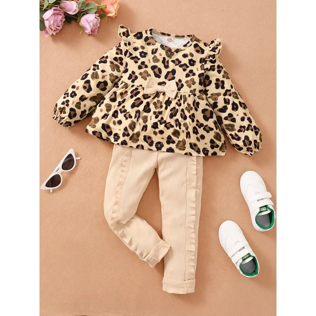 Girl's Leopard Print 2pc Set 2