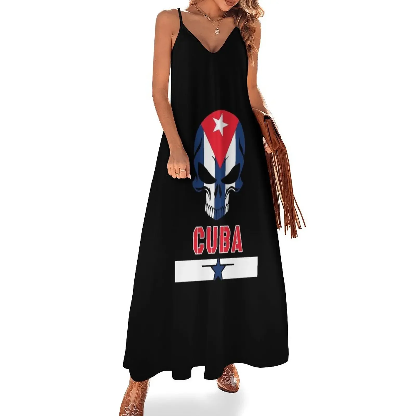 

Skull Cuba Sleeveless Dress summer dresses womens 2024 Women's skirt