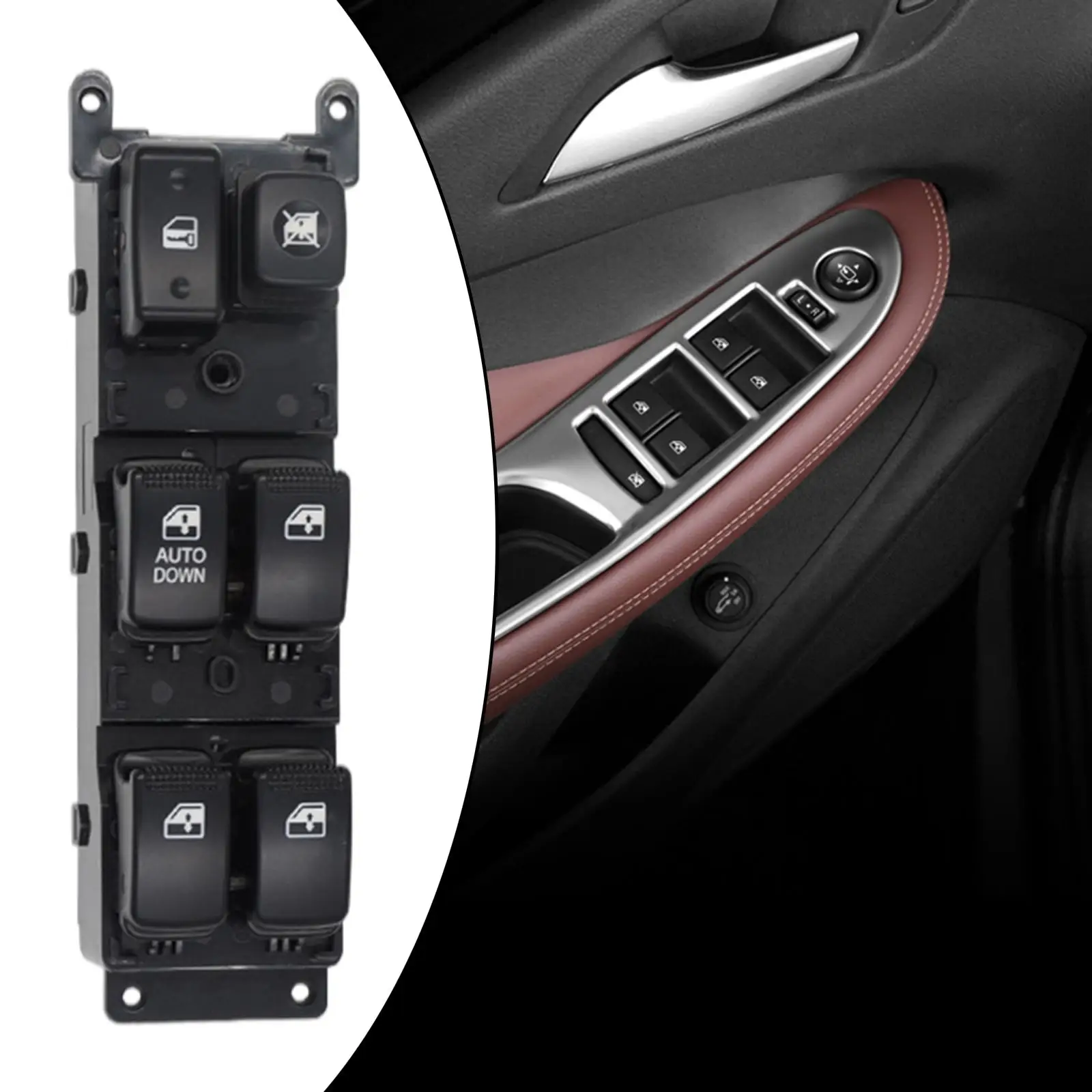 Side Door Passenger Window Switch Window Lifter Switch Fit for Rio 2006-2010