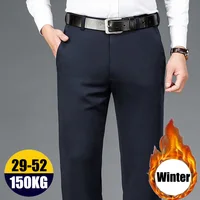 10XL Oversize Men Business Pants Winter Men's Trousers Man Casual Formal Tailoring Clothes Social Suit Clothing Slacks PantsMens