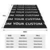 Custom DIY Your Image Super Soft Blanket Add Design Travel Throw Blanket Winter Aesthetic Flannel Bedspread Sofa Bed Cover 6