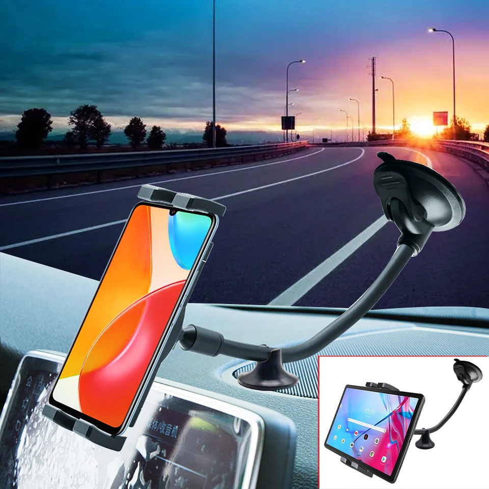 Painel Telefones Tablet Titular Ventosa Braço Longo para iPad 11 12.9 Pro Ar Mini