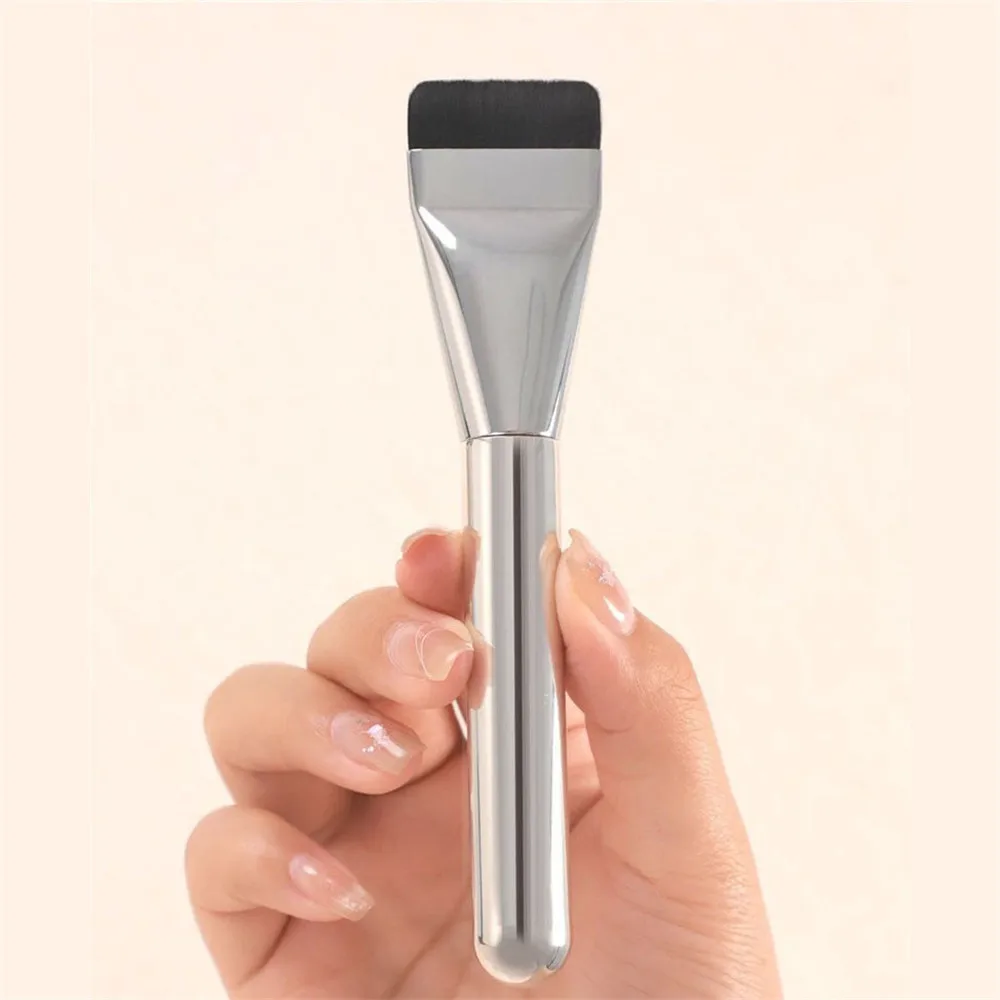 Makeup Brush Set Makeup Brush Foundation Brush Ultra Thin Short Flat Makeup Brushes Tool Lightweight Soft Face Contour Brush Blending Foundation Cream