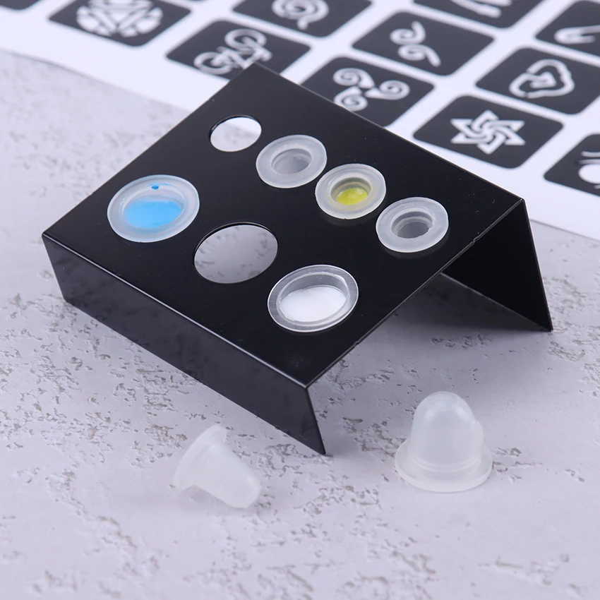 

1PC Tattoo Supplies Tattoo Ink Cup Holder Stand 7 Holes Color Shelf Makeup Accessories Skin Maquillage Permanent