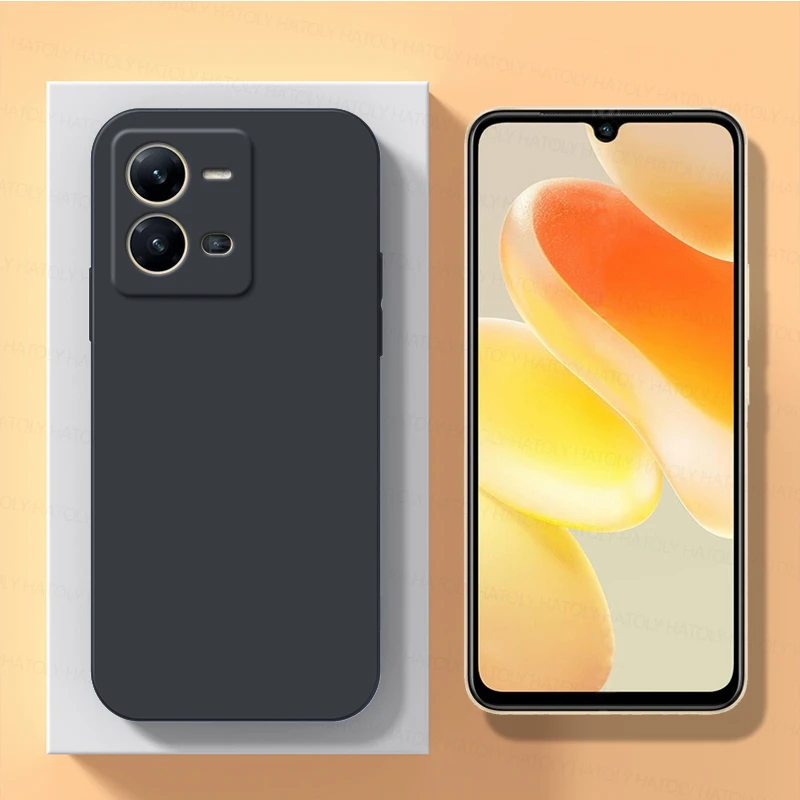 Per Vivo X80 Lite 5G Caso Vivo X80 Lite 5G Casi Di Copertura Antiurto Silicone Liquido Morbido Tpu Telefono Cover Posteriore Per Vivo X80 Lite 5G