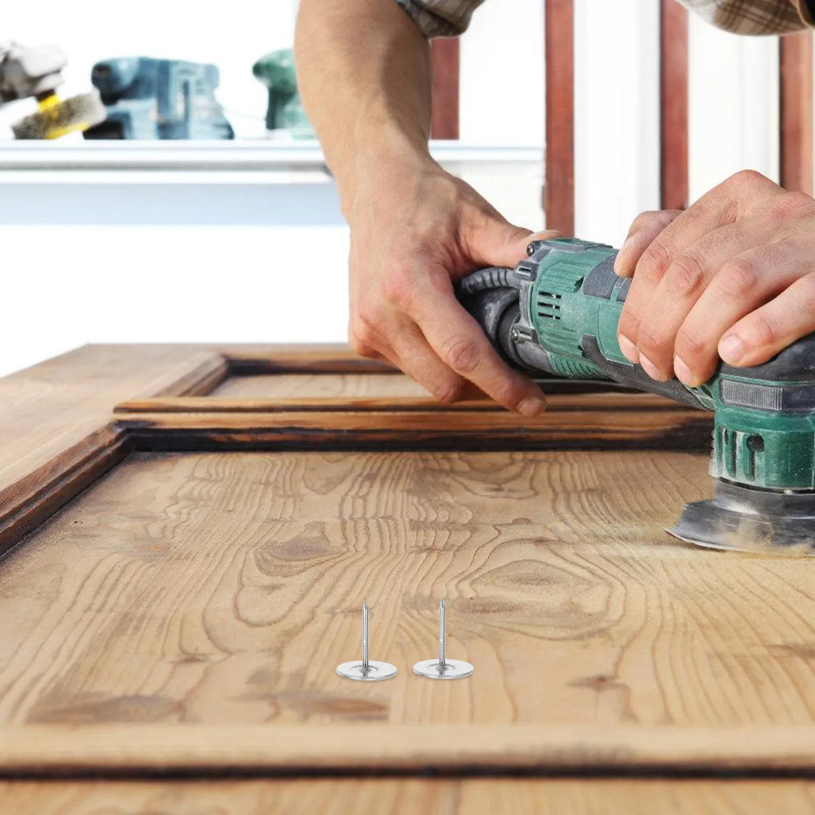 20개 플랫 헤드 써머핀 금속 못 가구 장 소파 의자 헤드보드 게시판 푸시핀