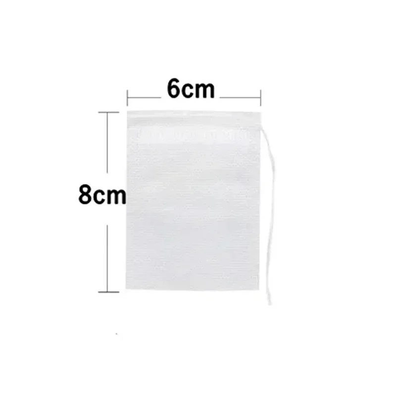 Eco-Friendly Disposable Non-Woven Fabric Tea Infuser Bags with String Seal