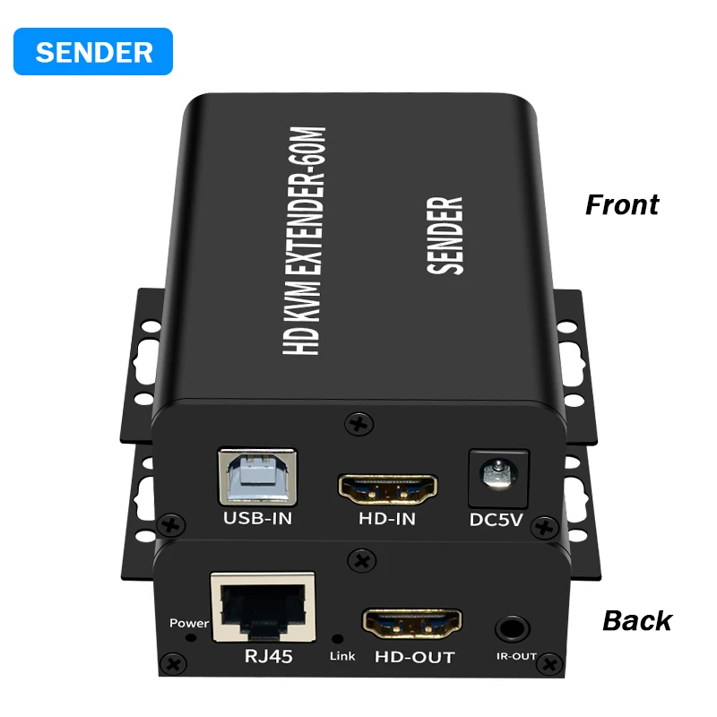 2023 ο HDMI KVM ͽٴ Rj45 Cat6 1080P HDMI USB ͽٴ,  HDMI   2  Ű 콺 