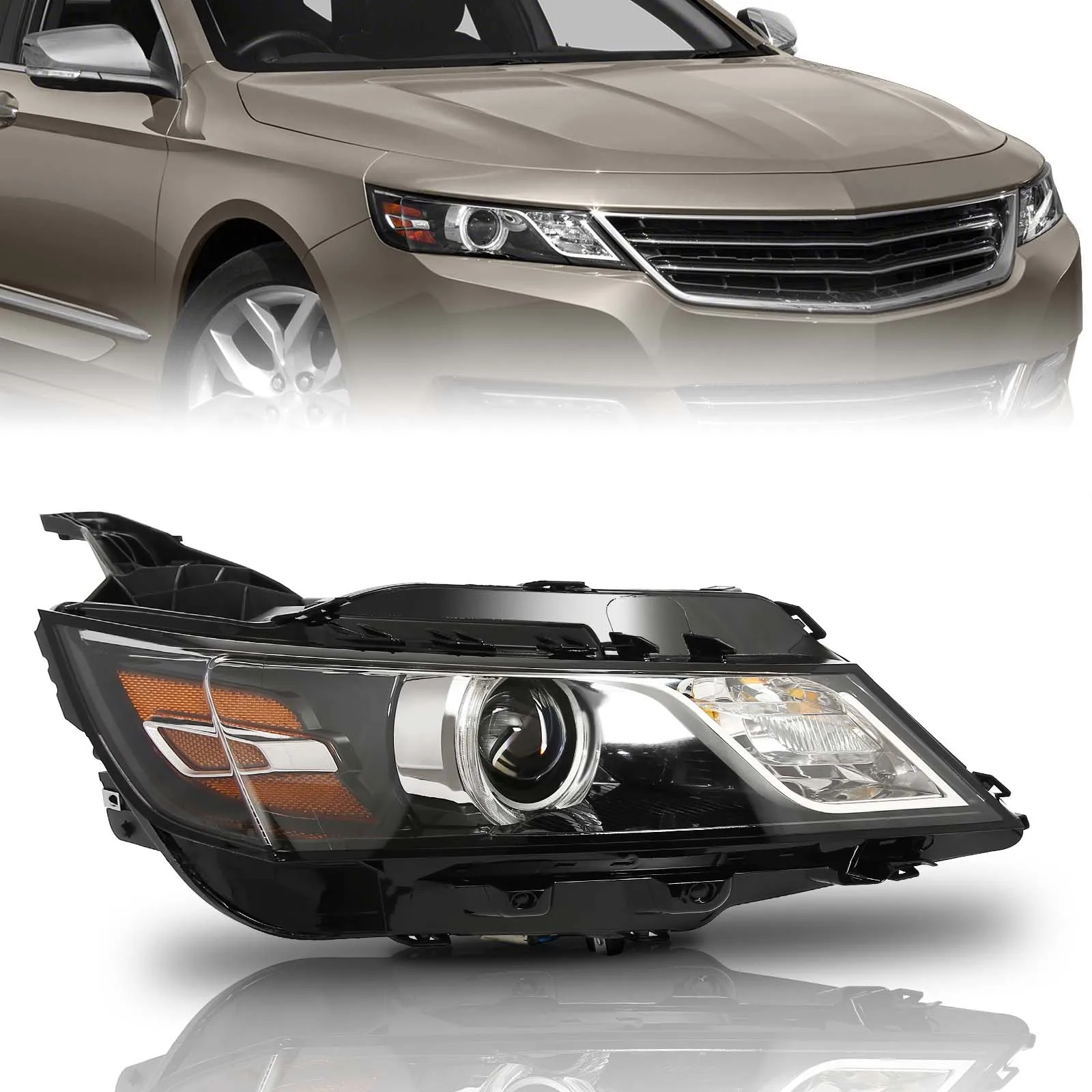 

HID Headlight Assembly For Chevrolet Impala 2015-2020 Without D3S Bulb & Ballast Right Passenger Side