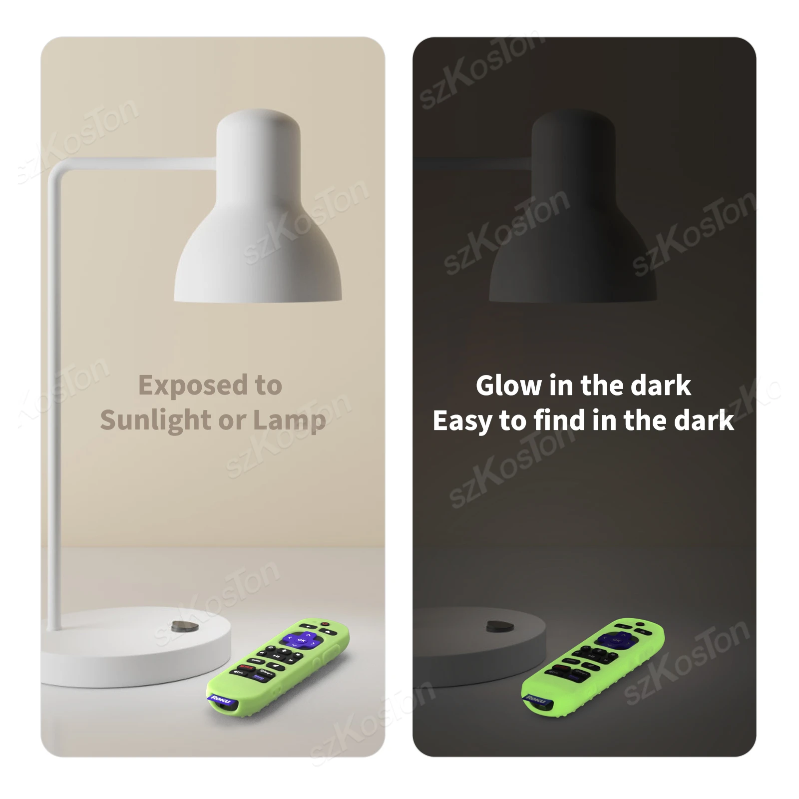 Silicone Case Protective Cover Roku Voice Remote Pro 2nd Edition RCB1R /RCOS1 TV Remote Control Sleeve Protector Dustproof