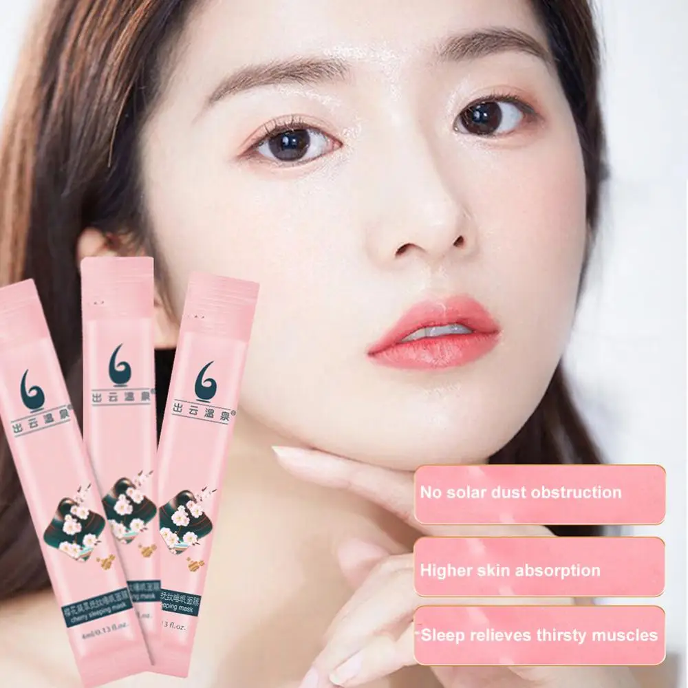 

20pcs Sakura gel Face Mask Cleansing Whitening Moisturizing Oil-Control Anti-Aging Mask Stay up late for repair SkinCare product