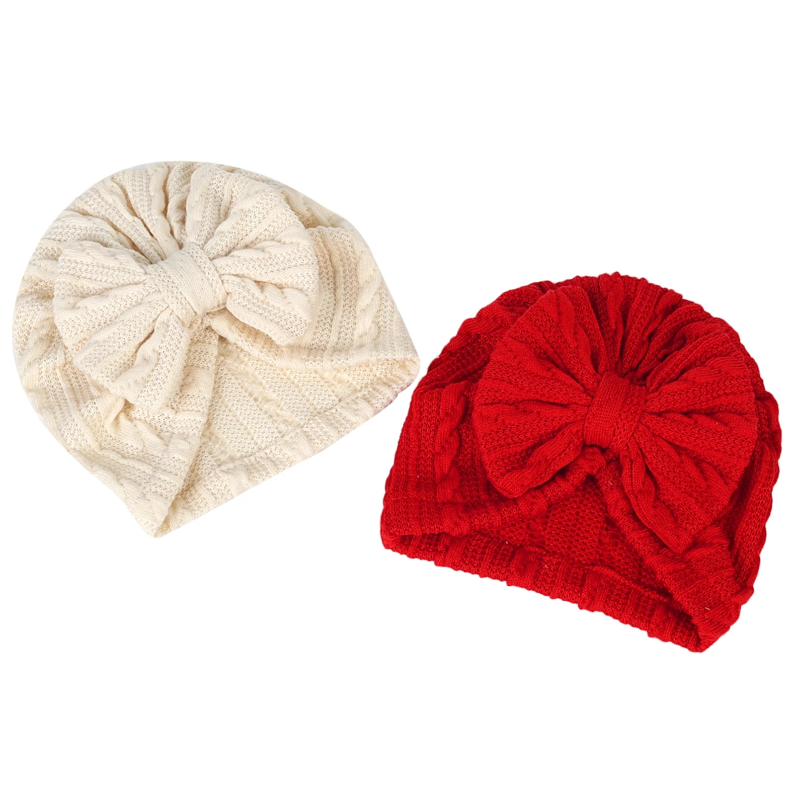 Infant Baby Girls Bow Hat Solid Color High Elasticity Casual Newborn Soft Head Wraps Turban Accessory 0-18M baby hat