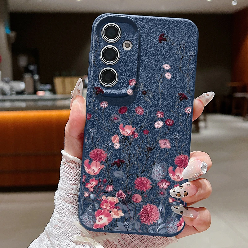 Elegant Purple Flower Phone Case - Artistic Floral Design Cover