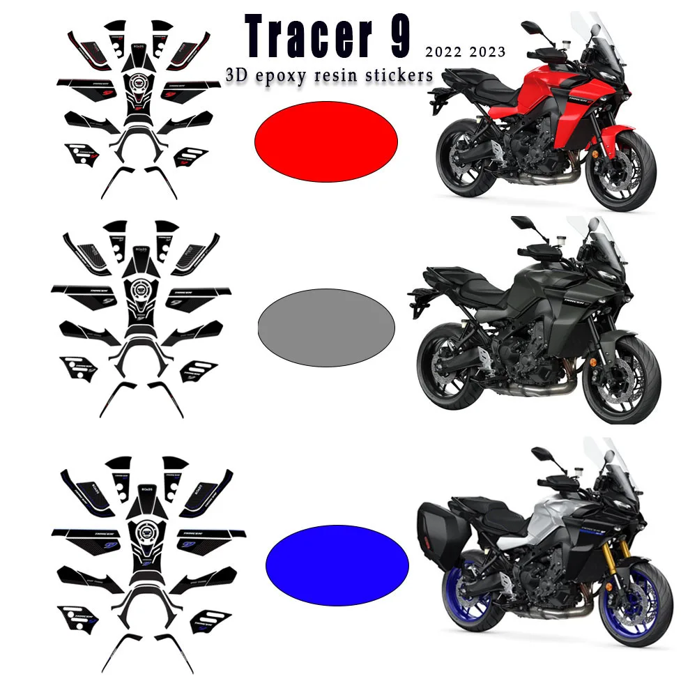 Yamaha Tracer 9 Tracer 9GT TRACER 9 TRACER9 2022 2023- ׼ 3D   ƼĿ Į 3D ƼĿ