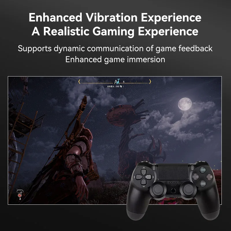 Wireless Bluetooth Controller Grip Somatic Vibration Trigger Feedback Holiday Gifts Game for Sony Family Gatherings for ps4 10 Wireless Bluetooth Controller Grip Somatic Vibration Trigger Feedback Holiday Gifts Game for Sony Family Gatherings for ps4 2