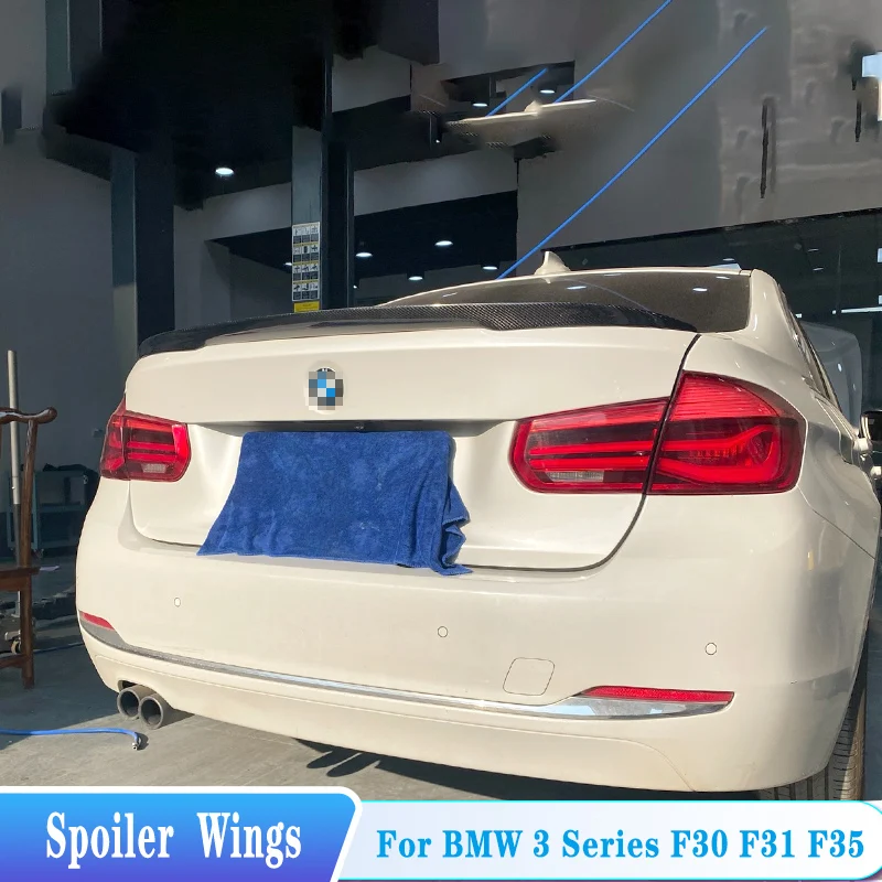 

For BMW 3 Series F30 F35 Sedan Rear Trunk Lid Boot Spoiler Wings MP Style ABS Plastic Black Tuning Exterior Body Kit Accessories