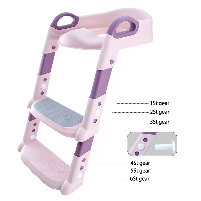 Stepped Children's Toilet Foldable Foot Stool Multi-functional Toilet Boy Girl Baby Toilet Training Toilet 3