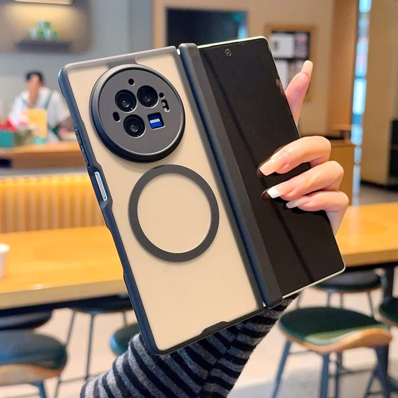 Matte Texture Magnetic Foldable Shockproof Anti-Oxidation Phone Case