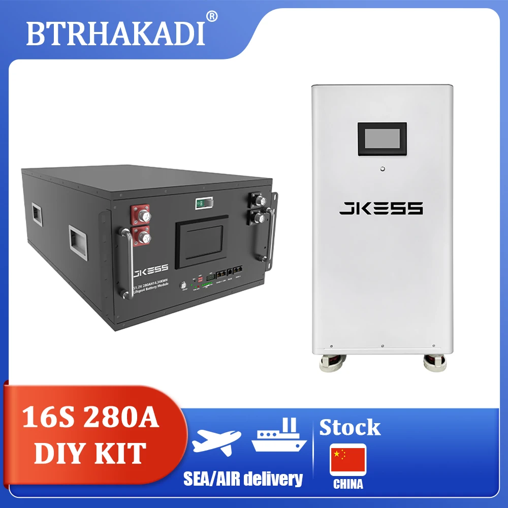HAKADI JKESS 16S 280A DIY BOX with 200A Smart BMS For 16S 280Ah 304Ah ...