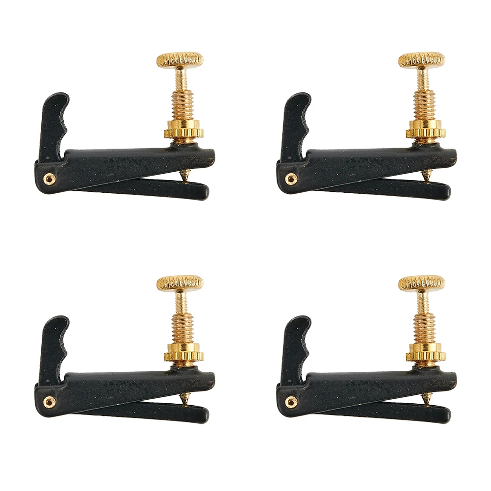 

Fine Tuner Violin Fine Tuner For 4/4 3/4 Violins String Adjuster Violin Violin Fine Tuner 4 Pcs 4Pcs / Set New