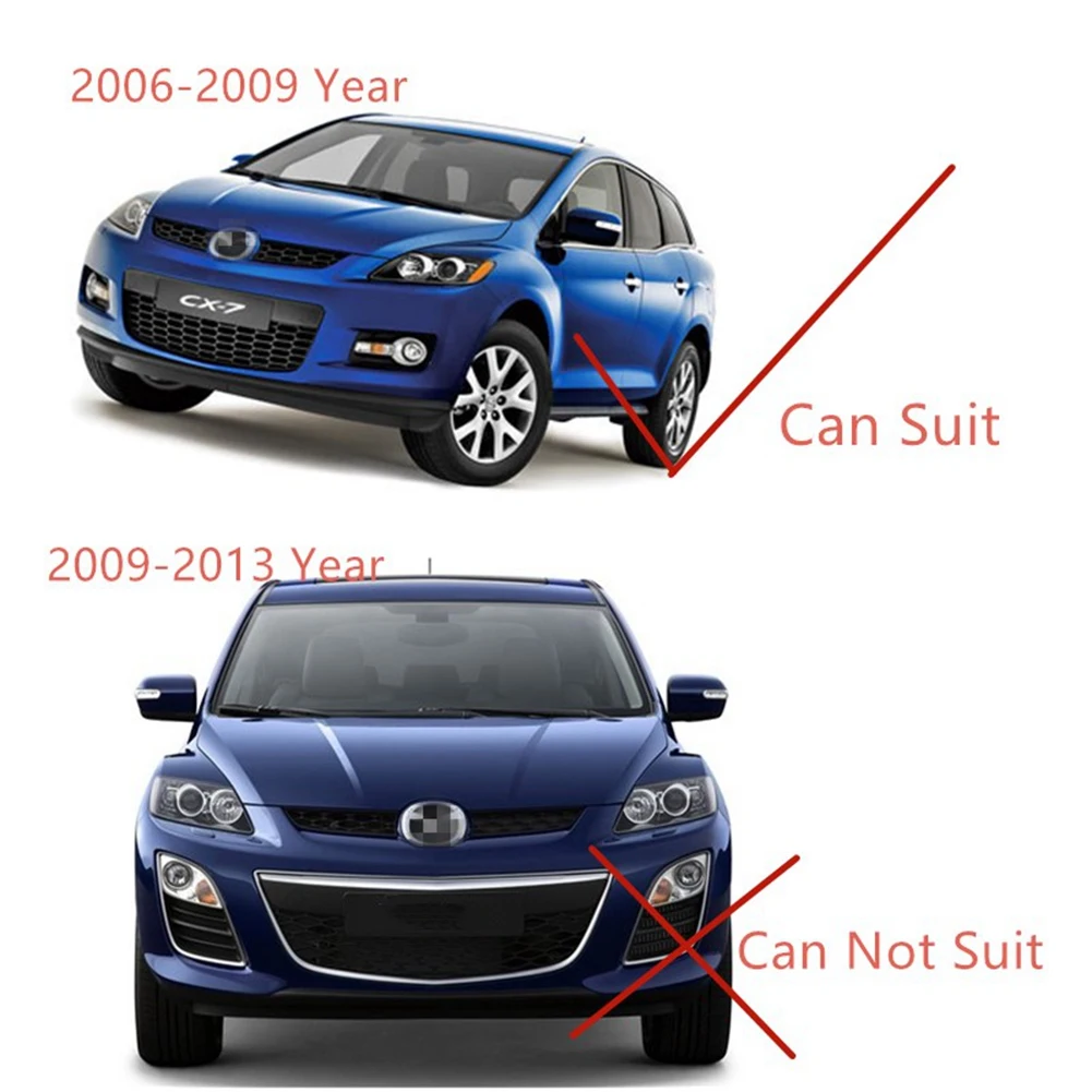 오른쪽 앞 범퍼 헤드라이트 와셔 스프레이 깍지 커버, 마쓰다 CX-7 CX7 ER 2006-2009 용 헤드라이트 와셔 제트 캡