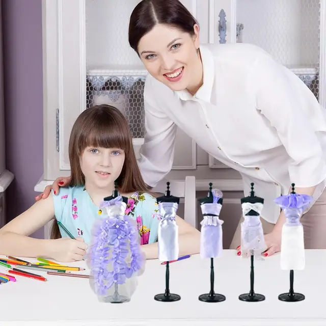 Kit Fashion Designer Bambini 6-12 Anni - 800+ Accessori Con Manichino Per Cucito Creativo - Foto 13