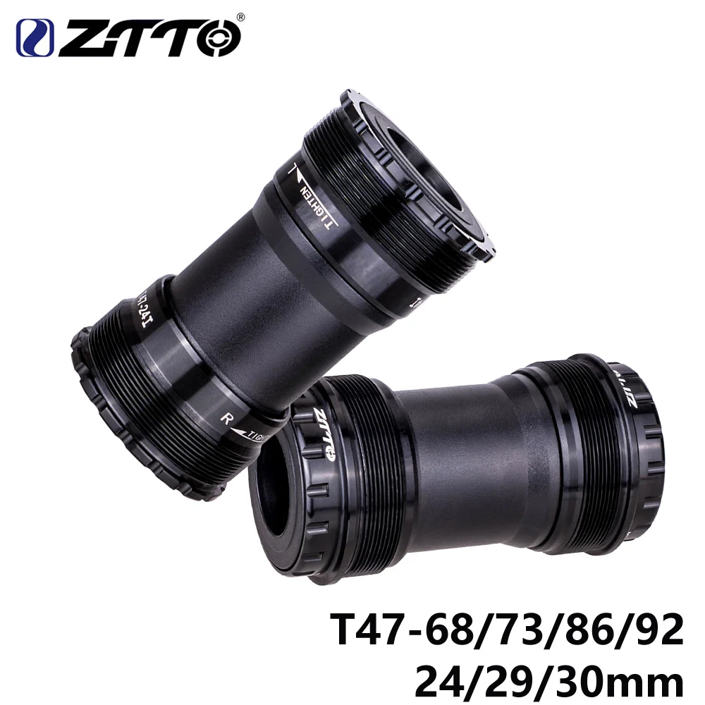 ZTTO T47 Bottom Bracket Bicycle, 24 Crankset DUB 29 30mm Sealed Bearing Thread 47 68 73mm Shell 28.99mm Spline Axis MTB Road Bike