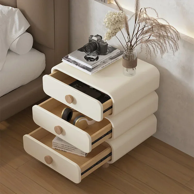 Bed Table Small Sofa Side Tables End Desk Bedside Round Bedside Storage Cabinet Night Designer Room Bedroom Design Living Locker