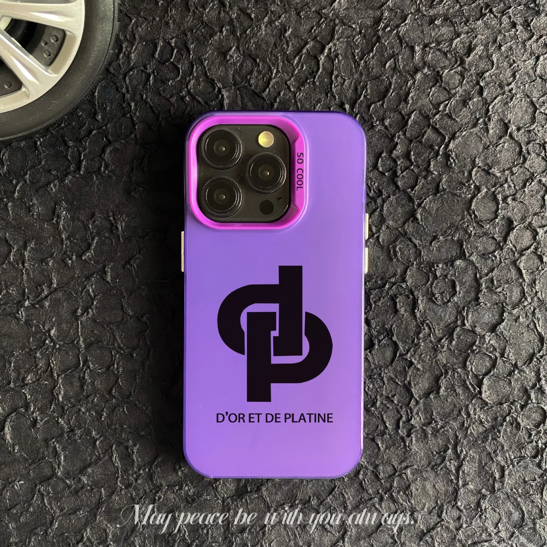 Sleek Matte Anti-Fall Phone Case with Hot Jul Rapper Logo Design