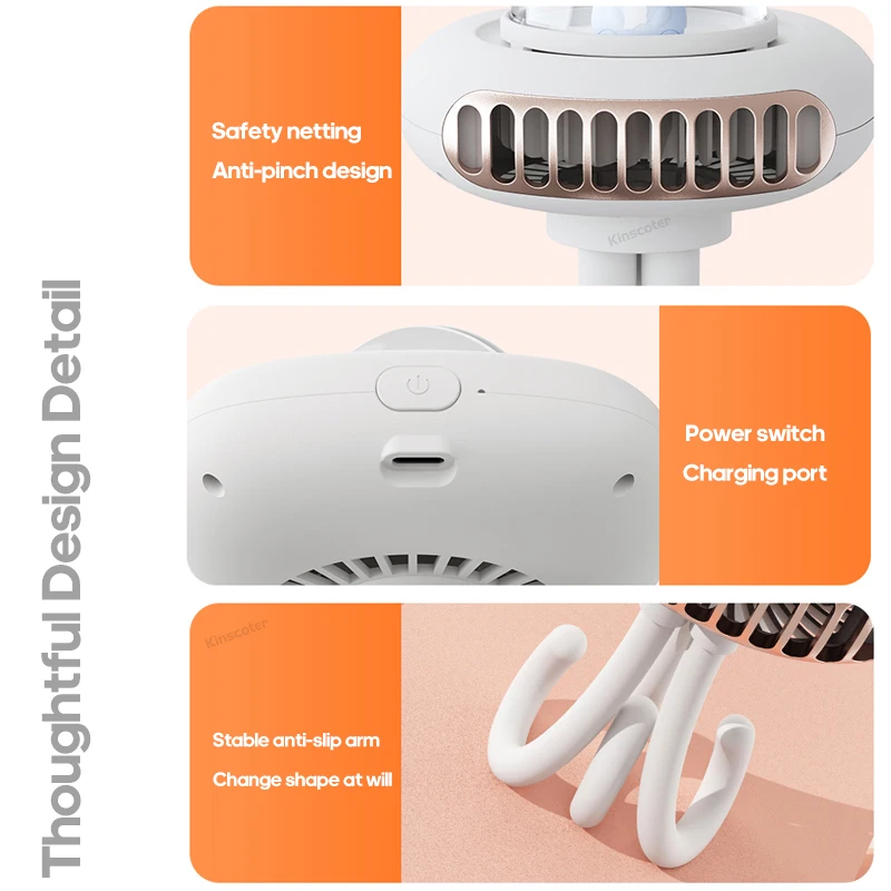 ventilador para carrinhos de bebe 2000mah ventilador 05