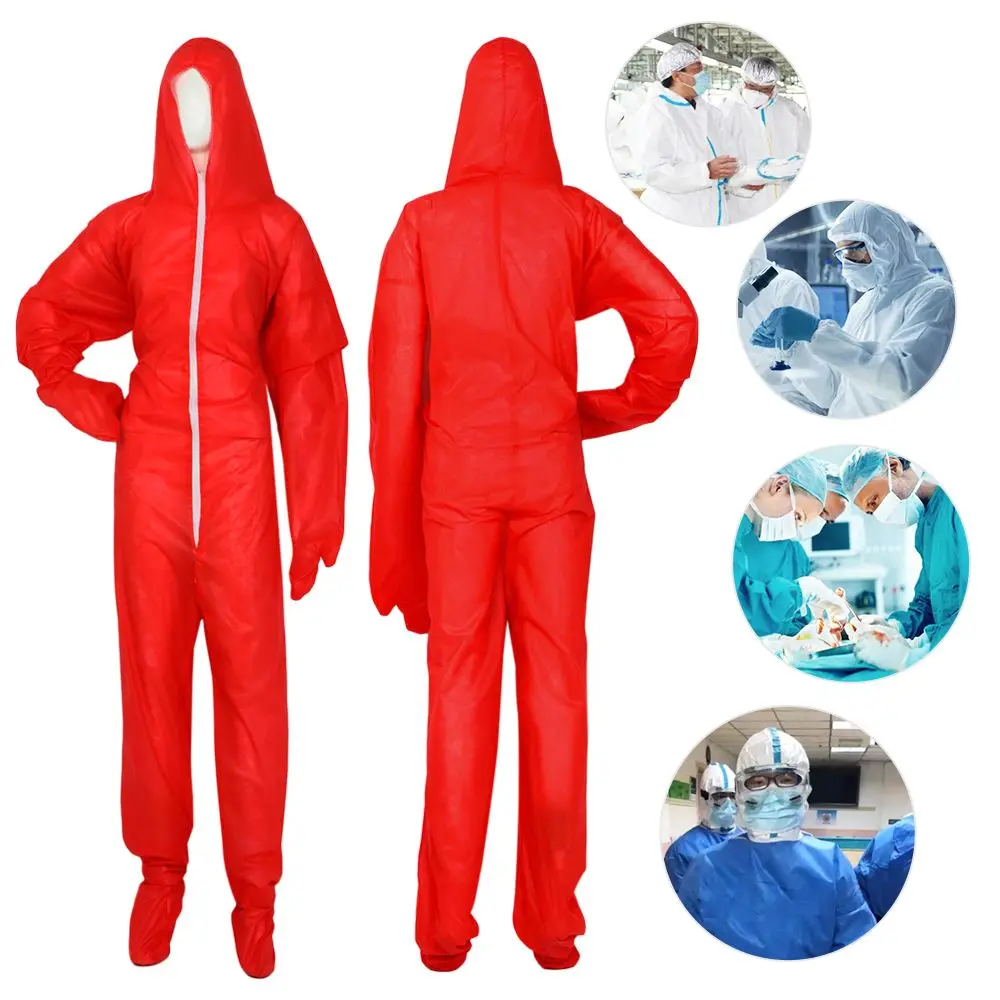 

Factory Hospital Safety Suit Disposable Coveralls Protective Coverall Isolation Suit Painters Protective Overalls Suit