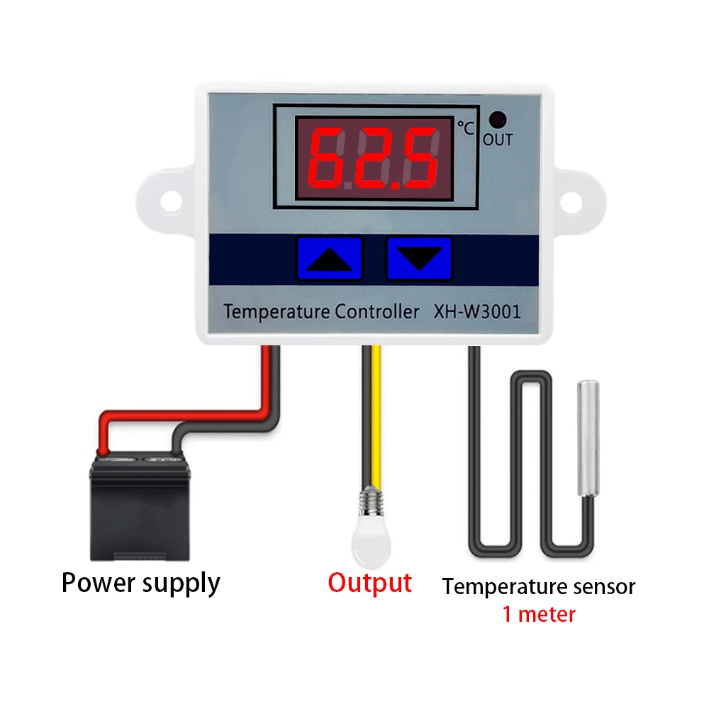 XH-W3001 Digital Temperature Controller Thermostat Switch Thermometer 12/24/220V,digital thermometer,digital temperature controller,digital thermostat