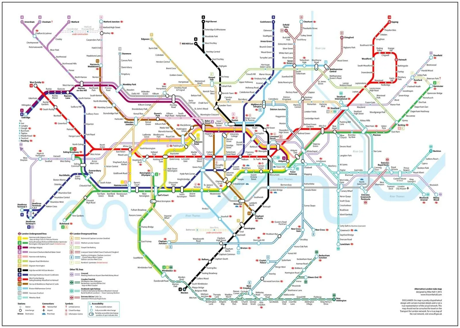 Tube Map London Underground Art Picture Print Silk Poster Home Wall Decor