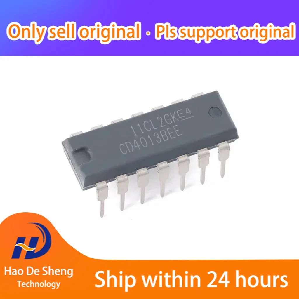 

10 шт./лот CD4013BE PDIP-14 новая Оригинальная фотография