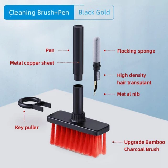 5-In-1 Multifunctional Cleaning Brush With Keycap Puller Airpods Clean Pen  Gap Hard-Bristled Crevice Clean For Keyboard Earphone - AliExpress