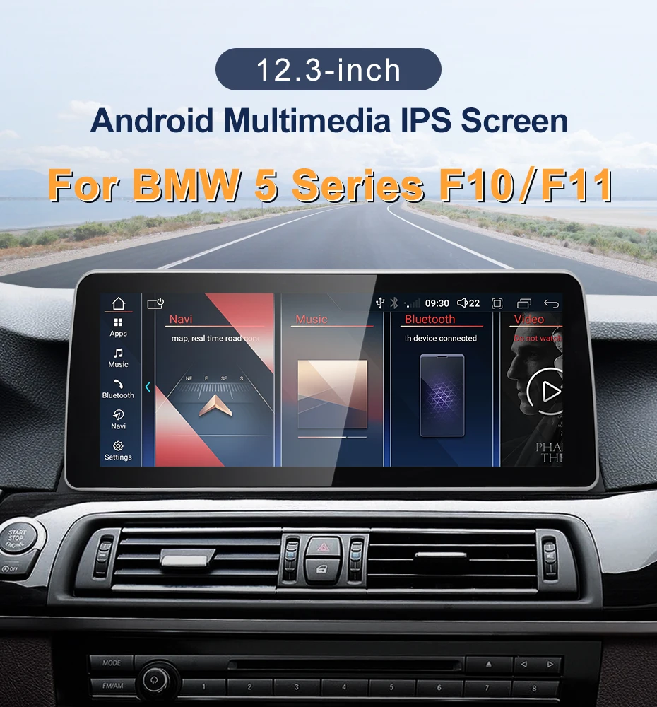 2024 New ID6 ID7 ID8 UI 12.3inc Android System Wireless Carplay AUTO For BMW 5Se