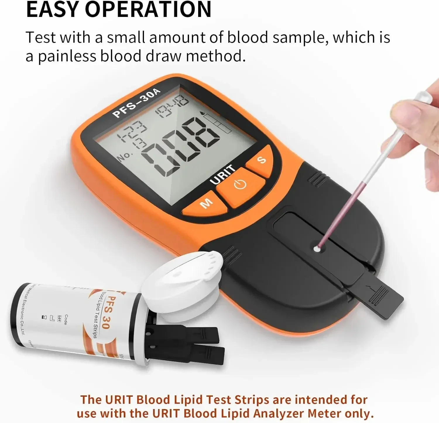 Blood Lipid Detector 10 Cholesterol Detection Strips For Rapid Detection of Blood Lipids