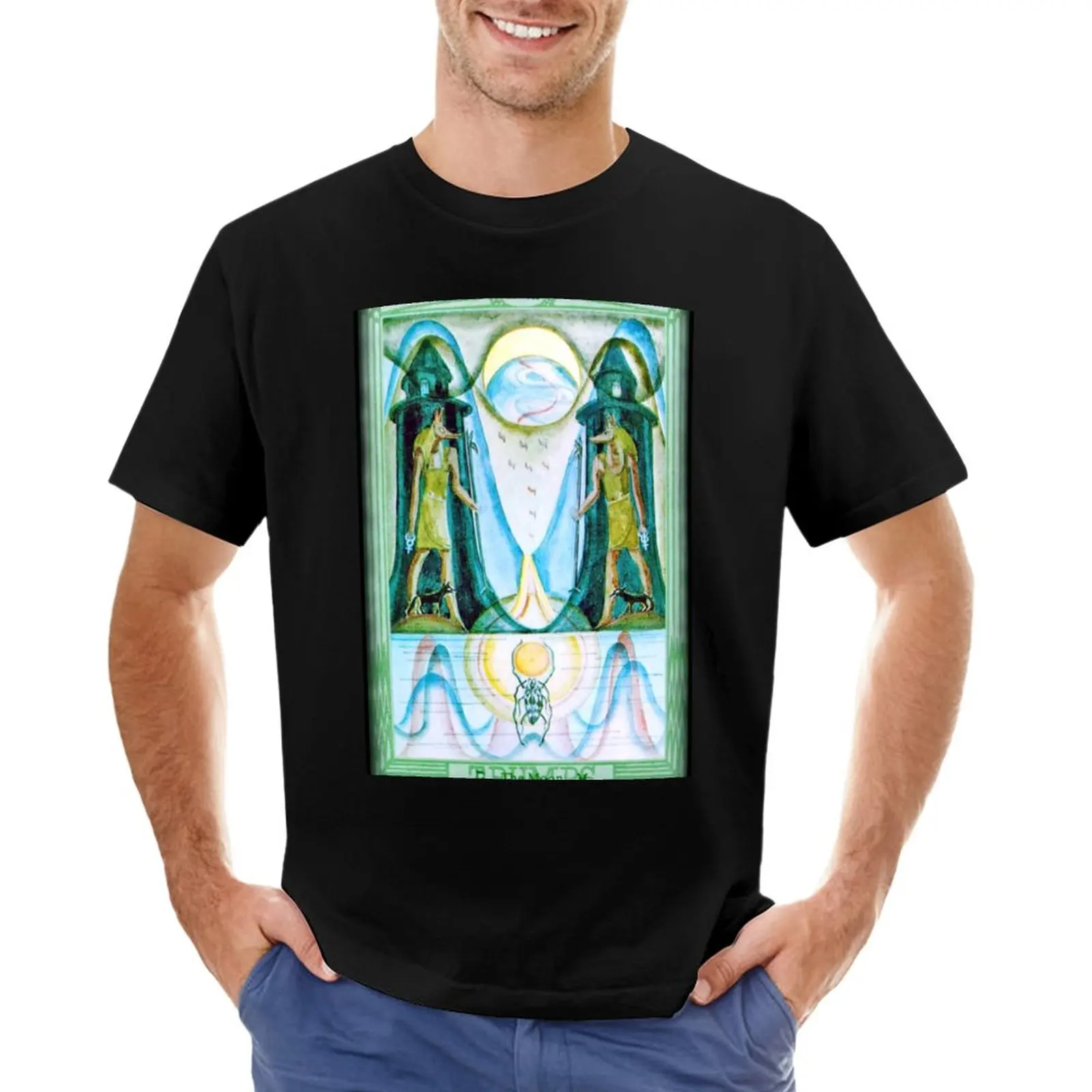 

Troth Tarot - XVIII - The Moon. T-Shirt Oversized t-shirt custom t shirts mens workout shirts