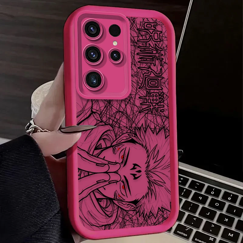 Satoru Gojo Messy Doodle Linework Soft Phone Case