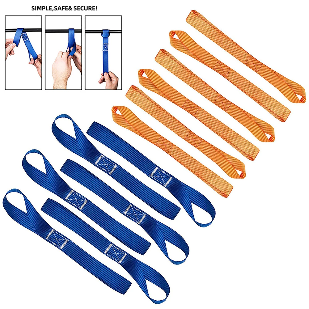 

5Pc Soft Loop Tie Down Straps or Securing ATV Motorcycles Scooters Dirt Bikes Lawn Mutipurpose Motor Tie Downs Luggage Straps