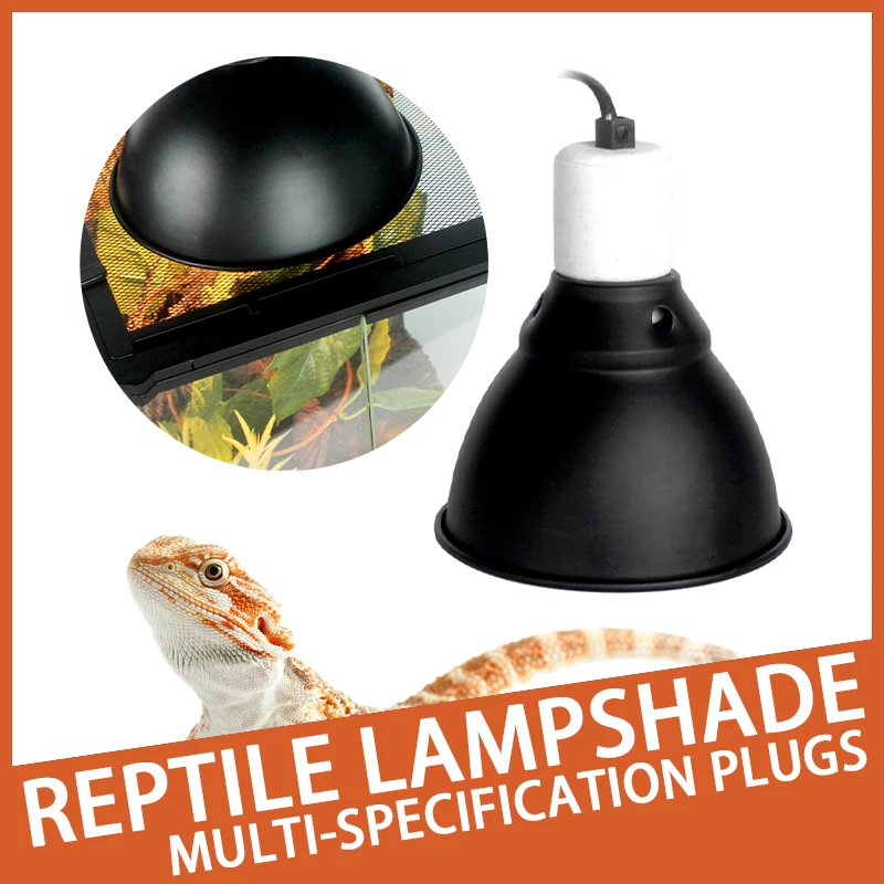 Reptile Lampshade 100-240V UVB Heating Lamp Holder E27 300W Light Bulb Bracket Suitable For Lizard Turtle Chicks