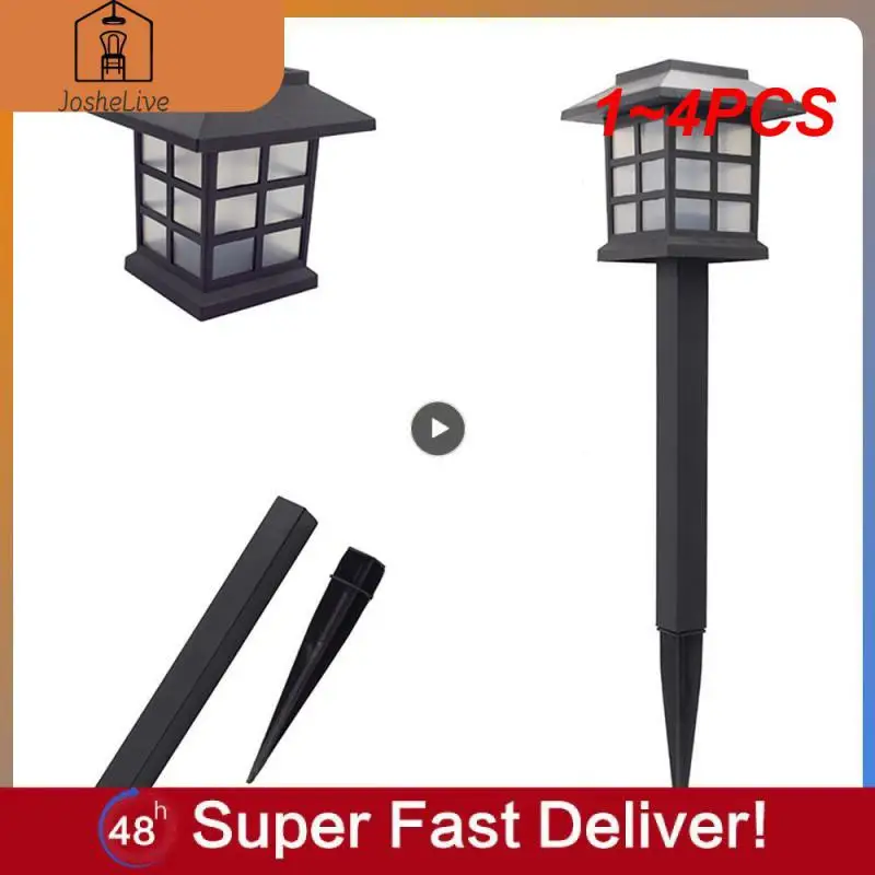 

Солнечные фонари для дорожек, уличная лампа для газона, украшение для сада, двора, ландшафта, патио, подъездной дорожки, освещение для дорожек, 1 ~ 4 шт.