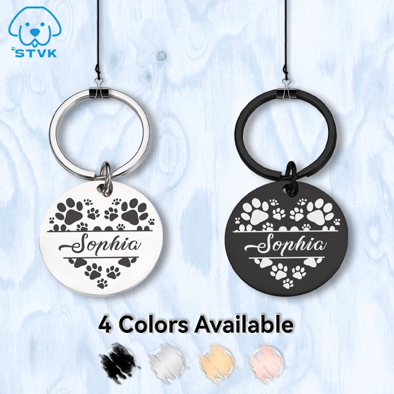 FreeEngravedDogIDTagsCollarNameplateAntiLostIDTagsStainless