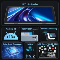 Cubot TAB 60, 2024 New Tablet, Android 13, Octa-Core, 8GB RAM(4GB+4GB), 128GB ROM, 10.1" HD+ Screen, 6000mAh, OTG, Wifi 6 2