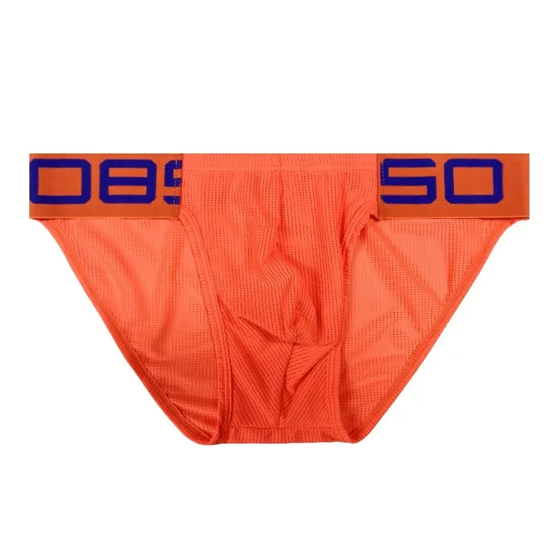 Slip à fourche basse et haute, couleur unie, maille respirante, poche convexe, BS822, 0850