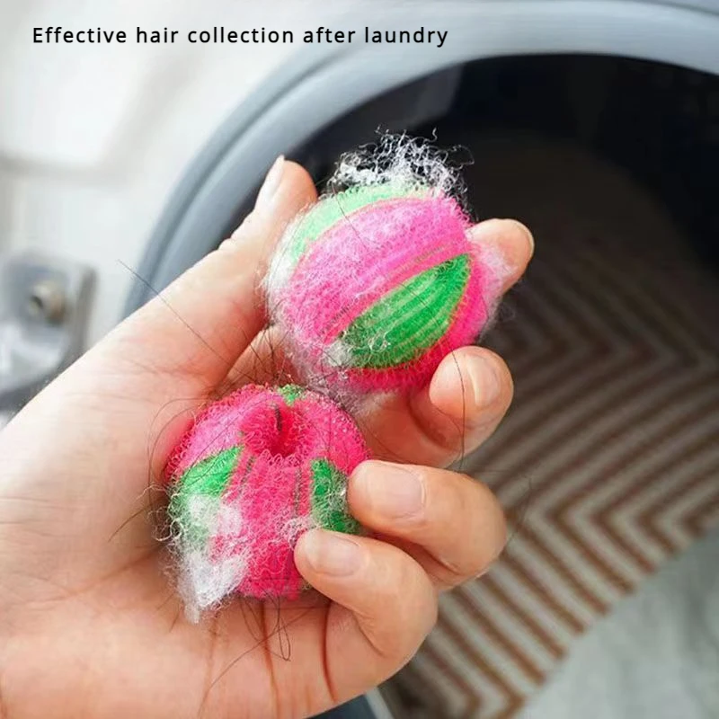 6pcs Nylon Laundry Balls Fabric Softener Anti-tangle Friction Ball for Drum Washing Machine Removes Lint From Clothes Granules laundry ball