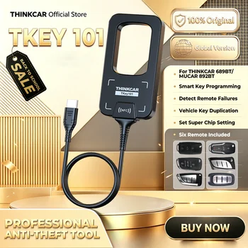THINKCAR TKEY 101 per MUCAR 892BT 689BT Programmatore Universale di Chiavi Auto con 6 Telecomandi, Programmazione Sistemi Antifurto Auto