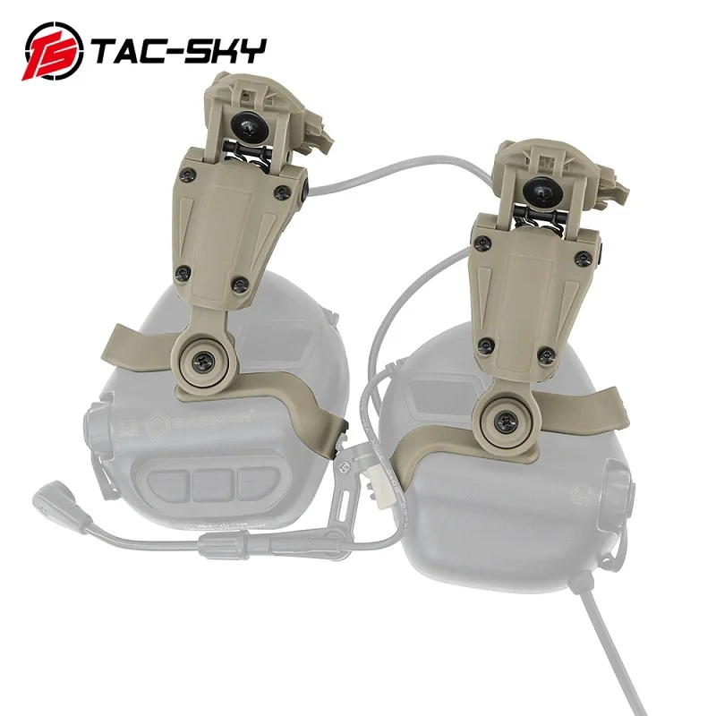 TS TAC-SKY ARC Helmet Rail Adapter Mount Bracket Compatible with EARMOR M32/M32H Tactical Civilian Version Headset
