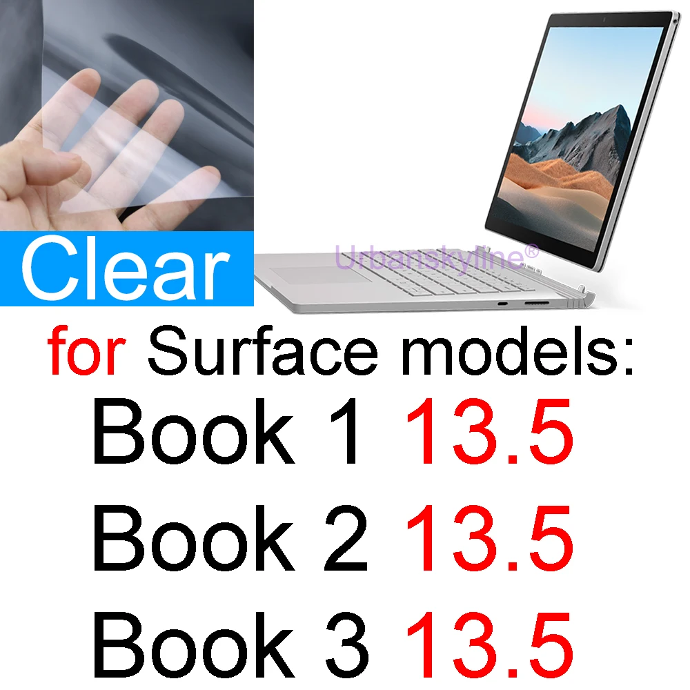 Premium Clear Screen Protector Film for Microsoft Surface and Laptop Series
