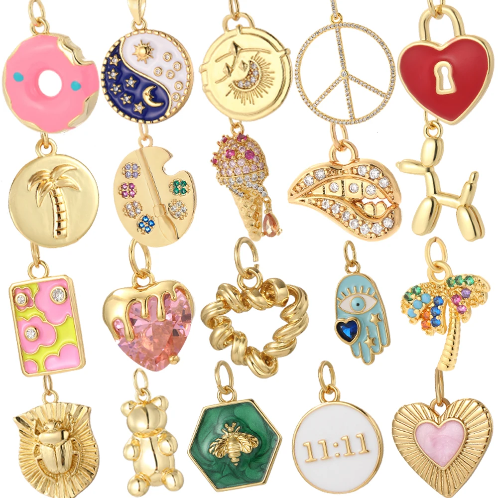10 teile/los Großhandel Y2K Nette Herz Stern Halskette für Frauen Goldene Kragen Diy Anhänger Boho Edelstahl Kette Hohe Qualität – Detail 1